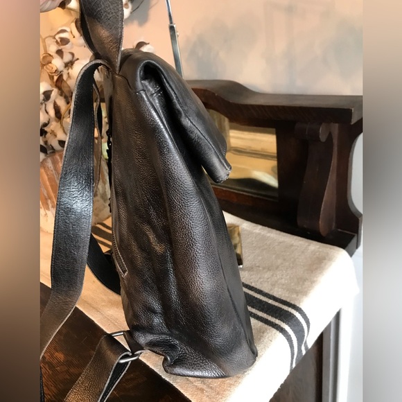NWT Bed Stu Howie Leather Backpack Black Lux Rustic Retail $365 - Picture 9 of 16